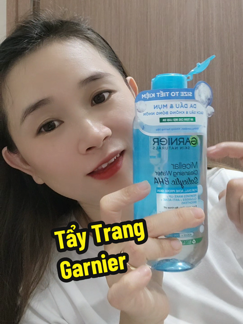 Nước Tẩy Trang Garnier làm sạch sâu dịu nhẹ an toàn cho mọi loại da #taytranggarnier #garnierpartner #nuoctaytranggarnier #garnier #nuoctaytrang #depdachieu 