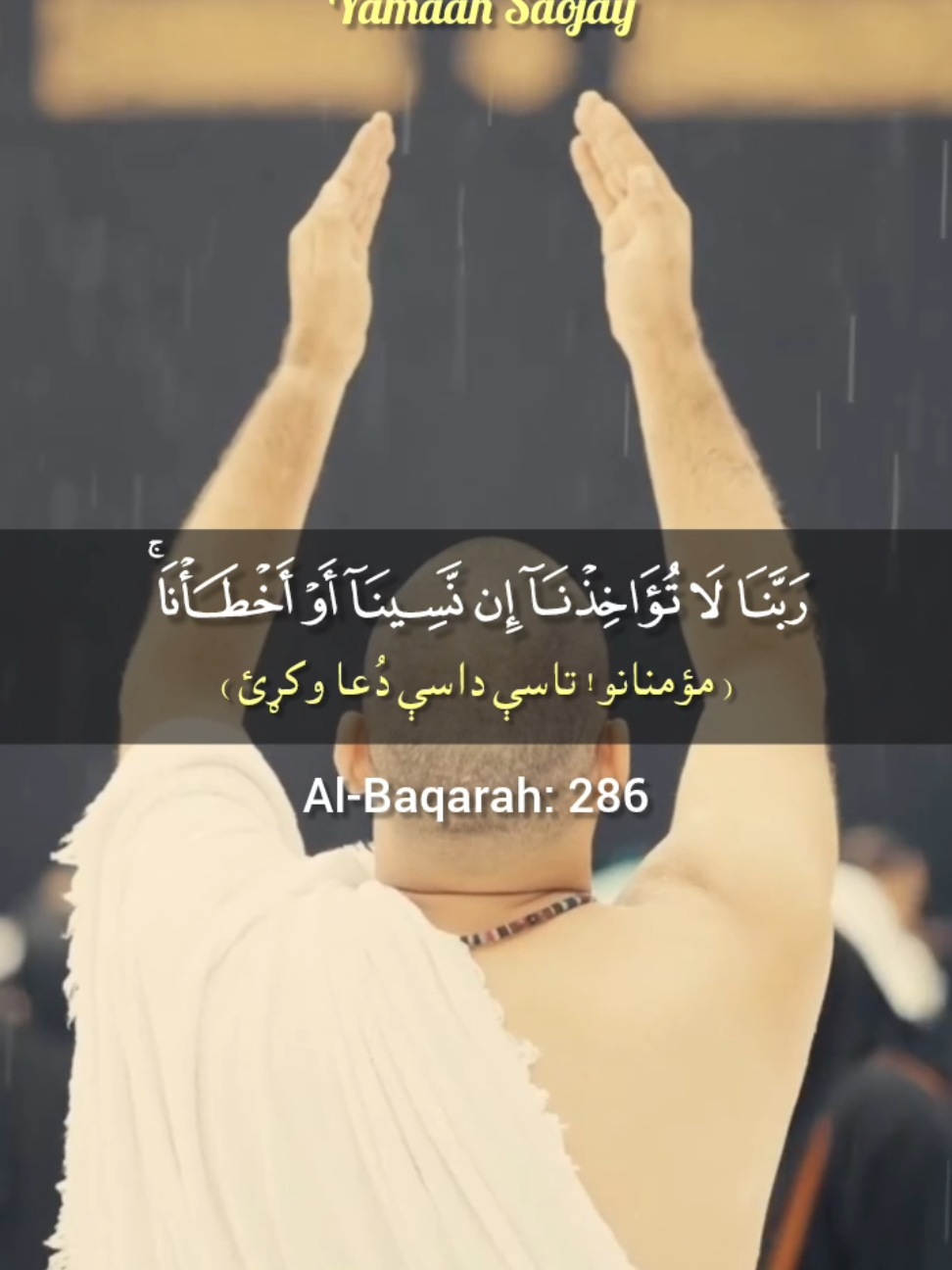 سورة البقرة ۲۸۶ آيت پښتو ژباړه  #القرآن_الكريم #قرآن_پښتو #قرآن_زما_لارښود #قرآني_پيغام #ورځنی_ايت #افغانستان #پښتو #yamaan_saojay 