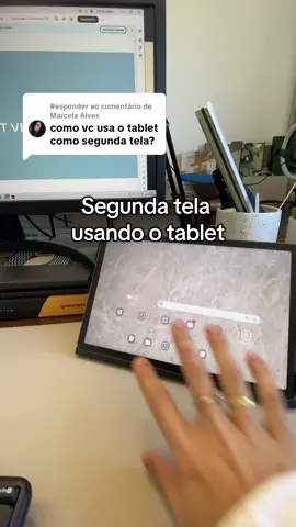 Respondendo a @Marcela Alves como eu uso meu tablet para segunda tela do computador #tablet #samsungs9fe #arquiteta 