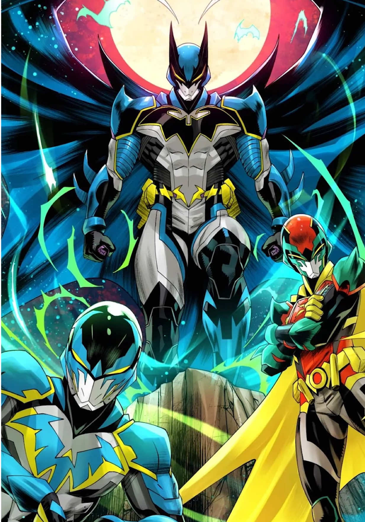 #batman #robin & #nightwing become #powerrangers