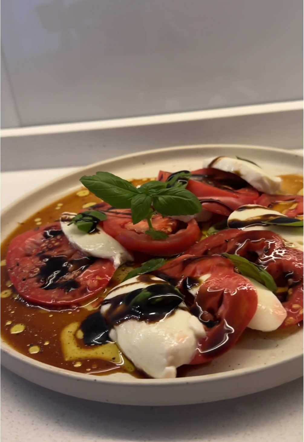 Caprese Salad, fresh from the garden, my way! #italian #caprese 