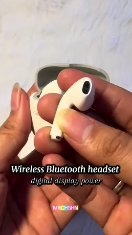Wireless Bluetooth headset 😱 napaka angas 🔥#wireless #wirelessheadset #headsetbluetooth #bluetoothheadset #sanjean #digitaldisplay #headsetontiktokshop #affordableheadset #murangheadset 