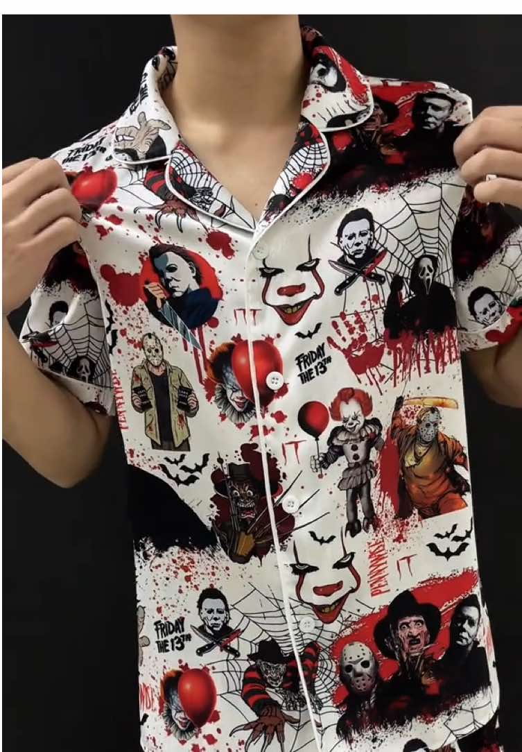 Best spooky pajamas ever 🎃#freddykrueger #michaelmyers #it #pennywise #jasonvoorhees #scream #ghostface #halloween1978#halloween1978lmstreet  #horrormovie #horror #halloween #halloween2025 #spookyseason  