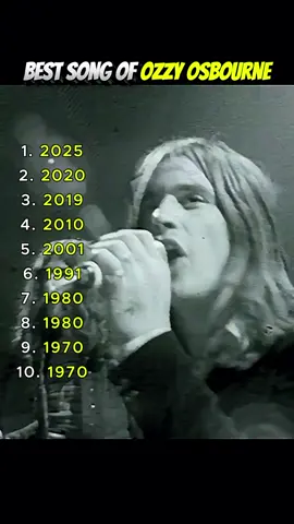 Music Evolution of Ozzy Osbourne - R.I.P Legend #ozzyosbourne #legend #2025 #blacksabbath #rip 