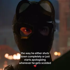 literally has the saddest eyes i’ve ever seen in the first clip … he is the youngest person || #spiderman #tonystark #marvel #intothespiderverse #spidermannowayhome 