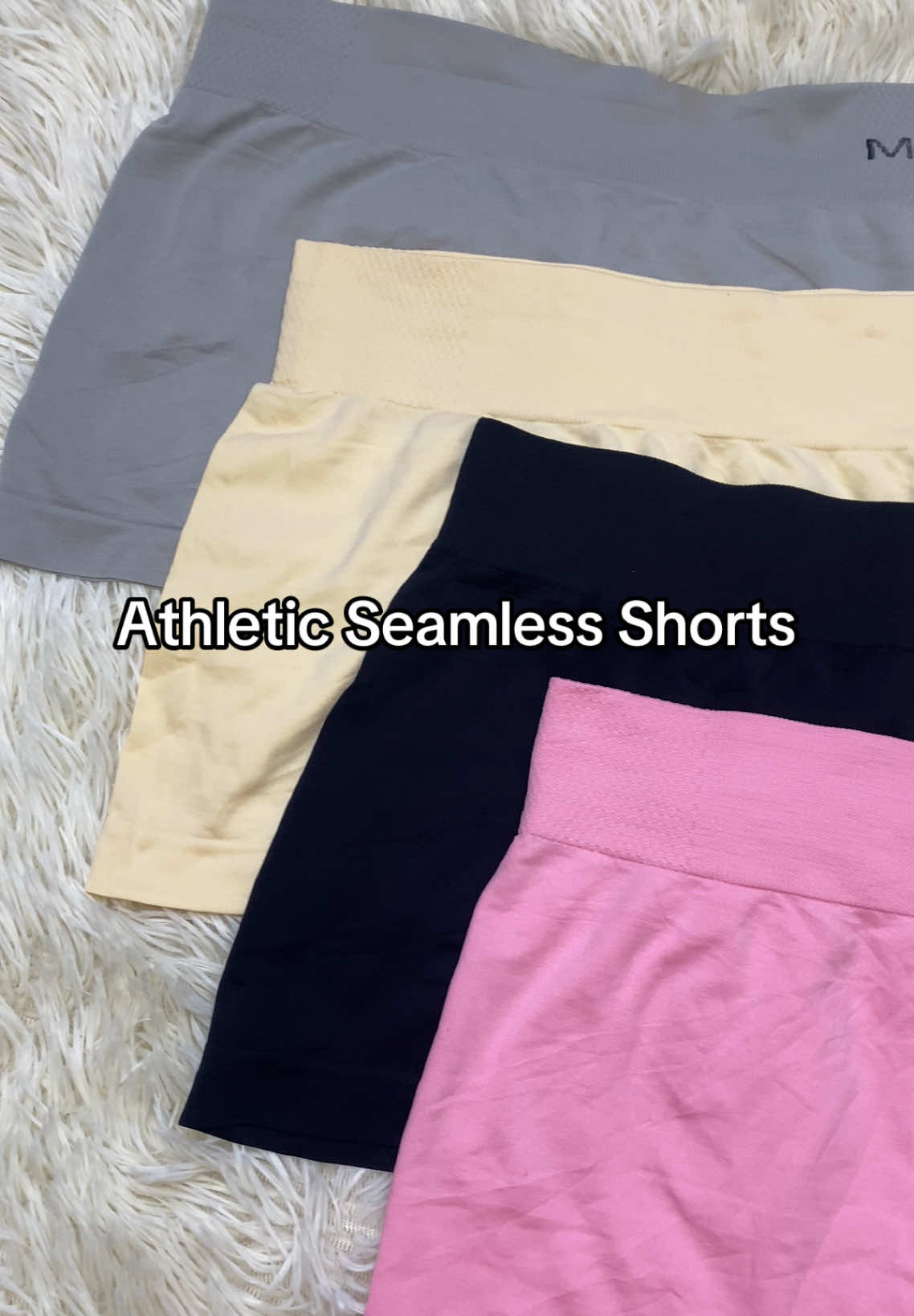 4 pcs na 100 plus nalang! athletic short shaping stretch seamless high waist underwear womenswear #athleticshorts #cyclingshortsforwomen #pantyshort #pantyshorts #seamlessshorts #cyclingshort #boxershortsforwomen 