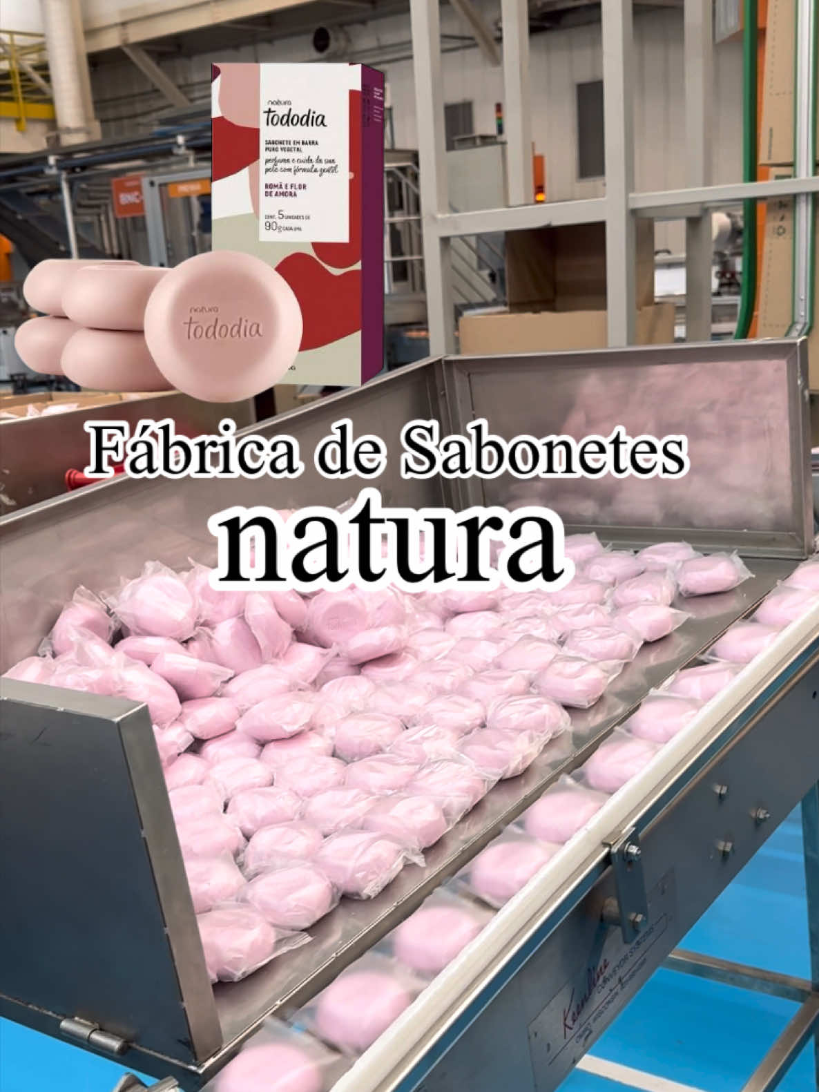 Fábrica de sabonetes da @Naturabr em Benevides - Belém do Pará. Olha aí como são feitos os sabonetes de natura TODO DIA. Amei conhecer pessoalmente 🫶🏻 #natura #sabonetetododia #producao #fabrica #naturaeavonreconhecem #destaquesnaturaeavon @Consultoria Natura e Avon 