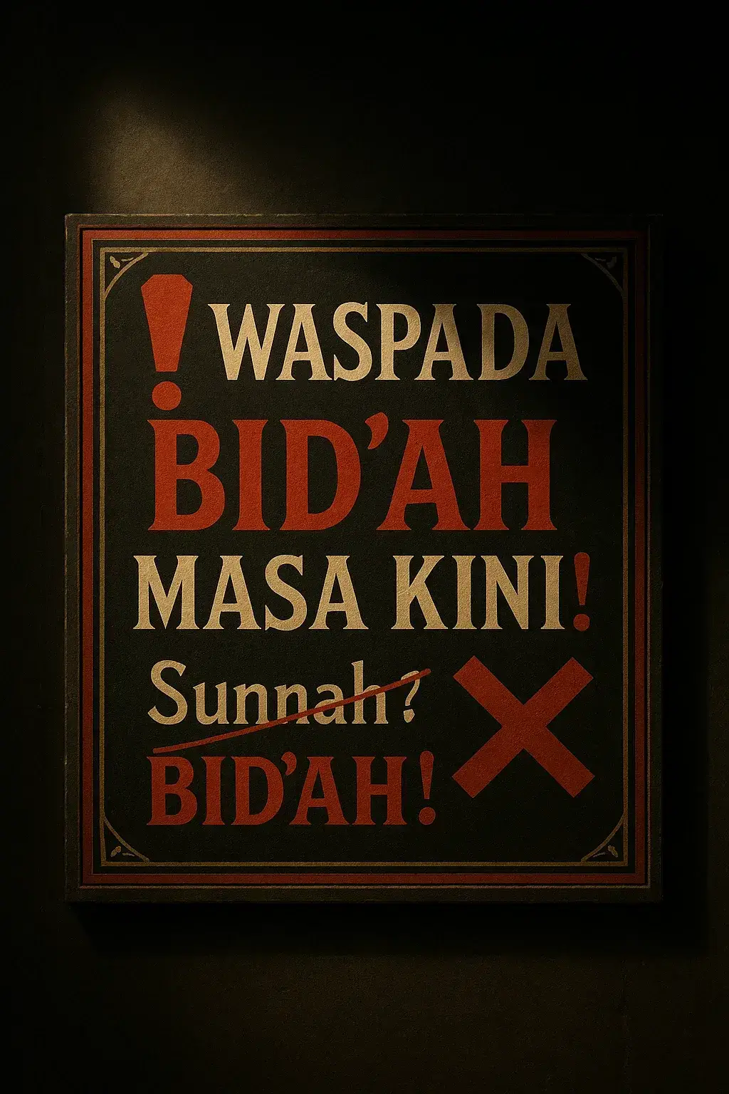 Banyak amalan yang dianggap sebagai ibadah padahal tidak pernah dicontohkan oleh Nabi ﷺ dan para sahabat. Bahkan bisa menjadi penyebab kesesatan jika terus dibiarkan. 📌 Contoh-contoh Bid‘ah di Zaman Sekarang: 1. Dzikir berjamaah dengan suara keras setelah shalat 2. Tahlilan hari ke-3, ke-7, ke-40 dan seterusnya 3. Membaca Yasin setiap malam Jumat secara berjamaah 4. Maulid Nabi ﷺ 5. Nisfu Sya’ban dengan ritual tertentu 6. Doa bersama sebelum pengajian dimulai 7. Membaca Al-Qur’an keras-keras bersama-sama 8. Ziarah kubur berjamaah dan membaca surat tertentu 🔍 Semua itu tidak ada dalilnya dari Nabi ﷺ maupun para sahabat. Bahkan Rasulullah ﷺ bersabda: 