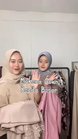Mukena sbr gown renda besar 🌷 #mukena #mukenamurah #mukenacantik #mukenadewasa #mukenajumbo 