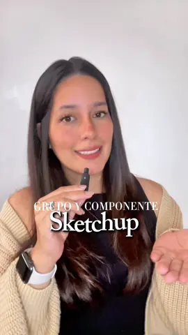 Diferencia entre grupo y componente en Sketchup 💡 Te ahorras mucho tiempo si sabes cómo usar el componente adecuadamente🫶🏻✨ #DiseñoDeInteriores #Interiorismo #Diseño3D #sketchup #tutorial #sketchuptutorial #sketchup3d #fyp #fyppppppppppppppppppppppp 
