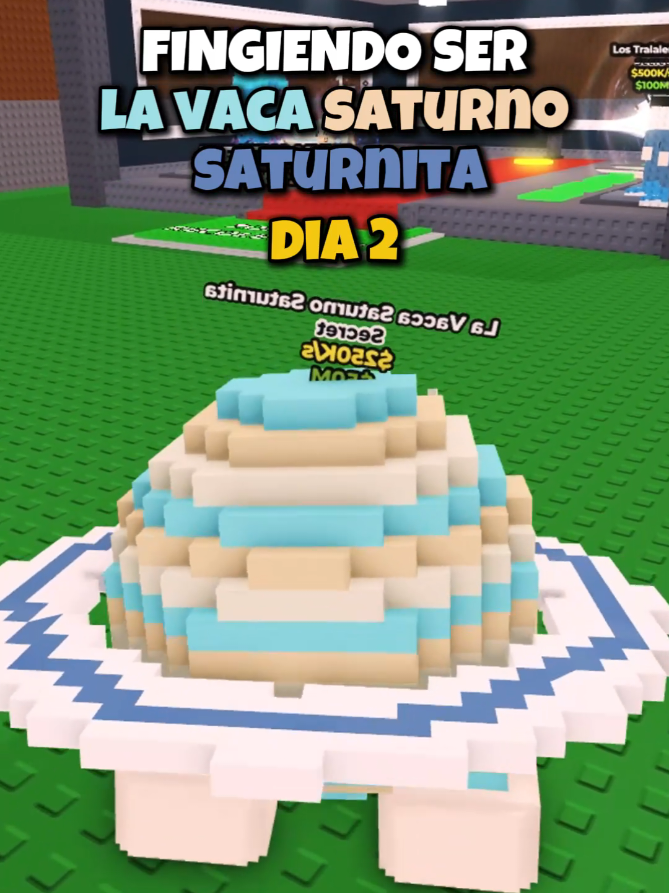 Fingiendo ser La Vaca Saturno Saturnita | Dia 2🔥 #stealabrainrot #fyproblox #elsemic #robaunbrairont #brainrot 