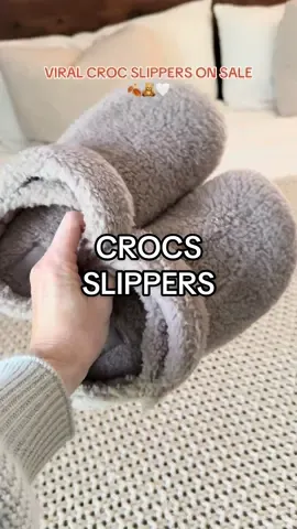The COZIEST slippers on sale?! 😍😍  #slippers #crocs