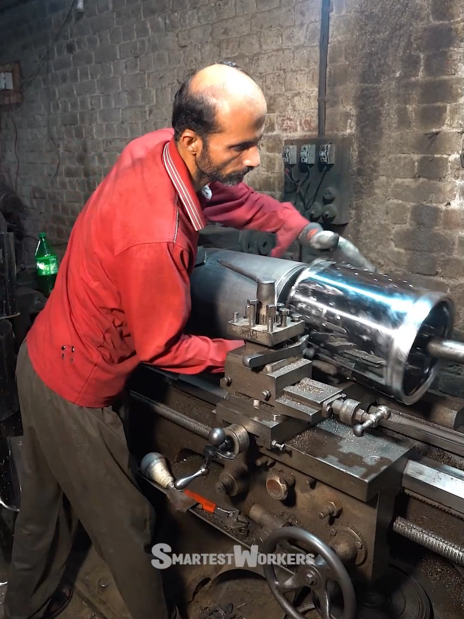 High-Speed Washing Machine Drum Making! Satisfying to Watch!