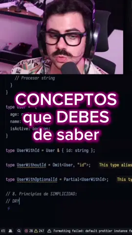 CONCEPTOS que DEBES de saber #gentlemanprogramming #programacion #frontend #desarrolloweb #backend #aprenderprogramacion #fullstack #programacionweb #fullstack #developer #coding 