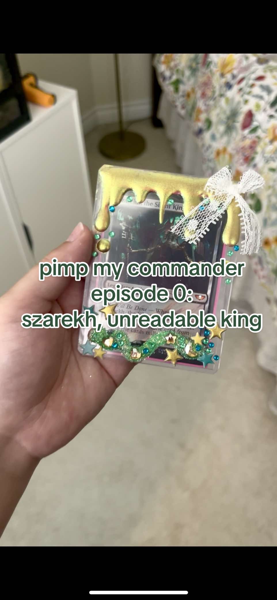 i tried out some new techniques on this one. doubt they’ll stay on but who gives a fucking shit about anything 😃 #mtg #mtgtiktok #mtgcommander #mtgcommunity #magic #commanders #fypシ #viral #magicthegathering #magictok 