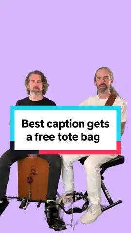 Best caption gets a free Pat & Sean tote bag. You have 48 hours. #captionchallenge #bestcaption #mashups #mashup #medley #medleys #adhd #adhdtiktok #neurodivergent #neurospicy #popculture #popmusic #smellsliketeenspirit 