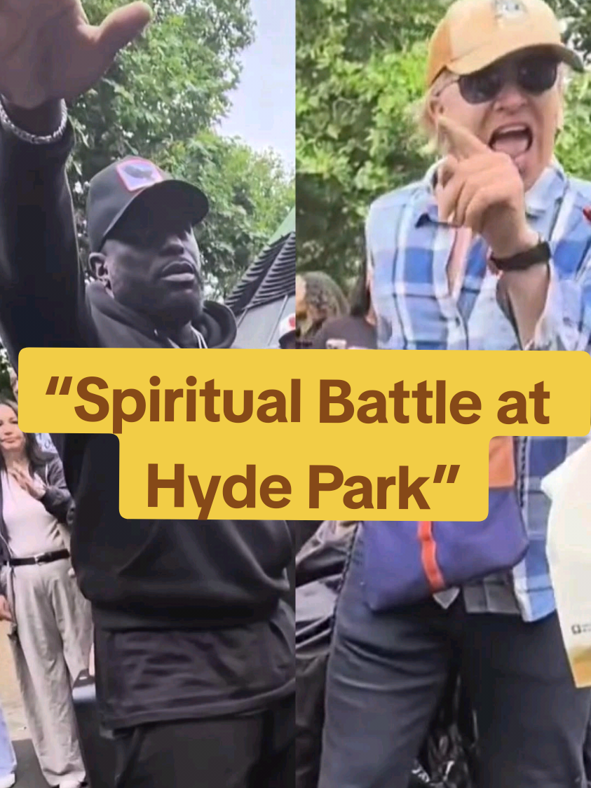 A powerful moment caught on camera at Hyde Park, London. As Pastor Phillip Anthony Mitchell preaches, a man begins to interrupt him, yelling and causing a scene. But instead of arguing, the pastor prays—and what happens next speaks volumes. This is more than just street preaching. This is spiritual warfare in real life. Watch to the end. #PastorMitchell #HydeParkPreaching #SpiritualWarfare #StreetMinistry #Deliverance #FaithInAction #JesusSaves #PrayerPower  #2819 #christiantiktok #hydepark 