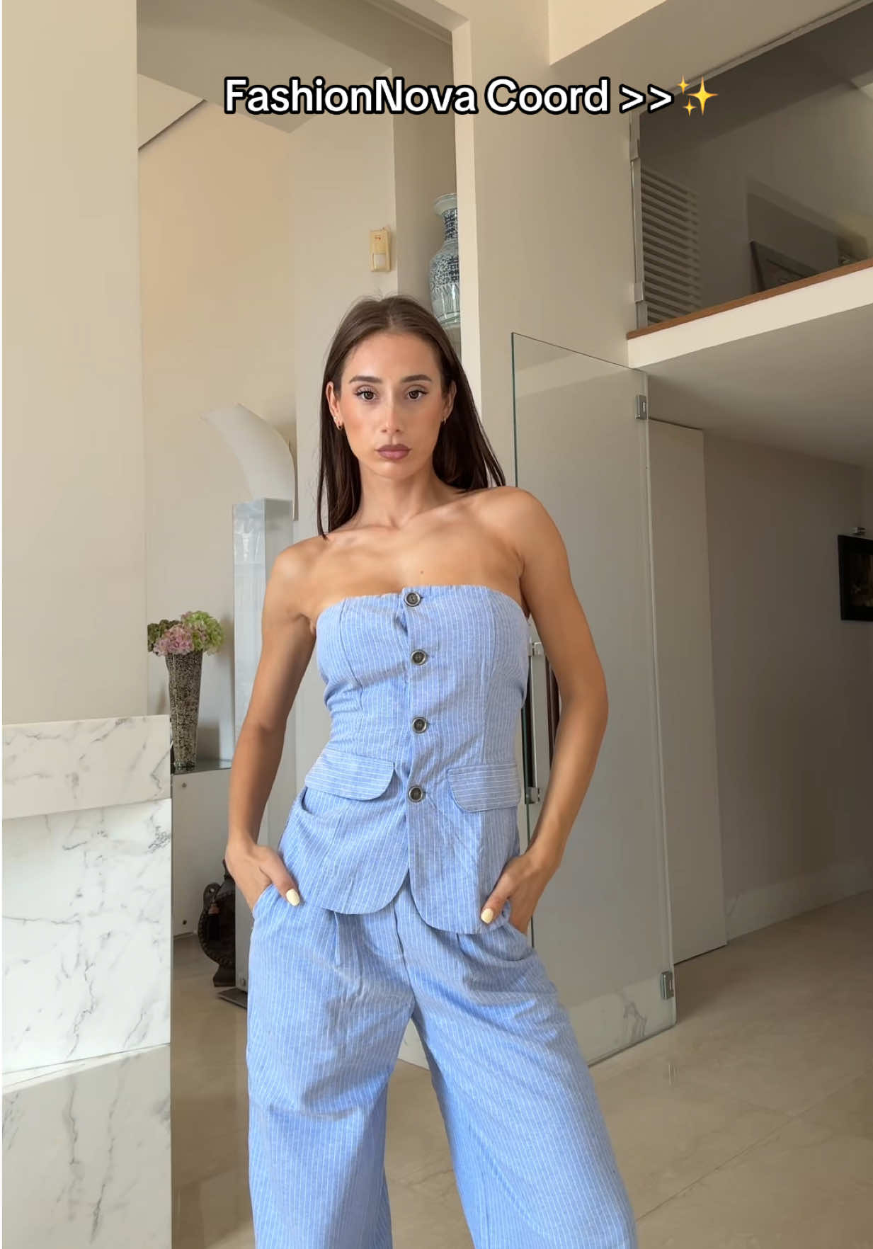 @Fashion Nova best sets✨ . . . 🔎 Vivian Vest Pant Set - Black 🔎 Josie Pinstripe Pant Set - Blue 🔎 Angela Denim Pant Set - Dark Denim