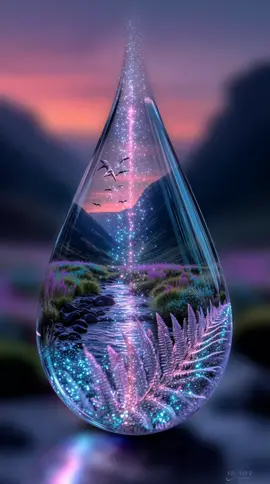 Have you ever looked into a droplet like it holds a whole universe? Avez-vous déjà regardé une goutte comme si elle contenait un univers entier ? #creatorsearchinsights #fyp #capcut_edit #relaxing #trendyyy #drop #drIAm 