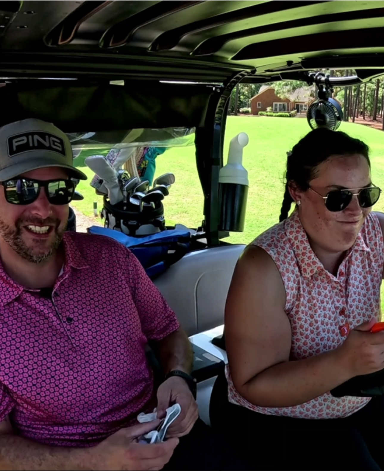 Anyone else struggle with lefts and rights or just me 😂👀 #fyp #golf #golfcouple #funny  