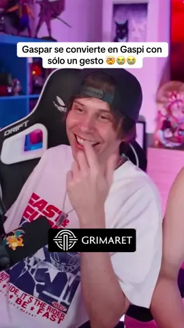 Gaspar se convierte en Gaspi con sólo un gesto 🤯😭😭 #rubius #gaspi 