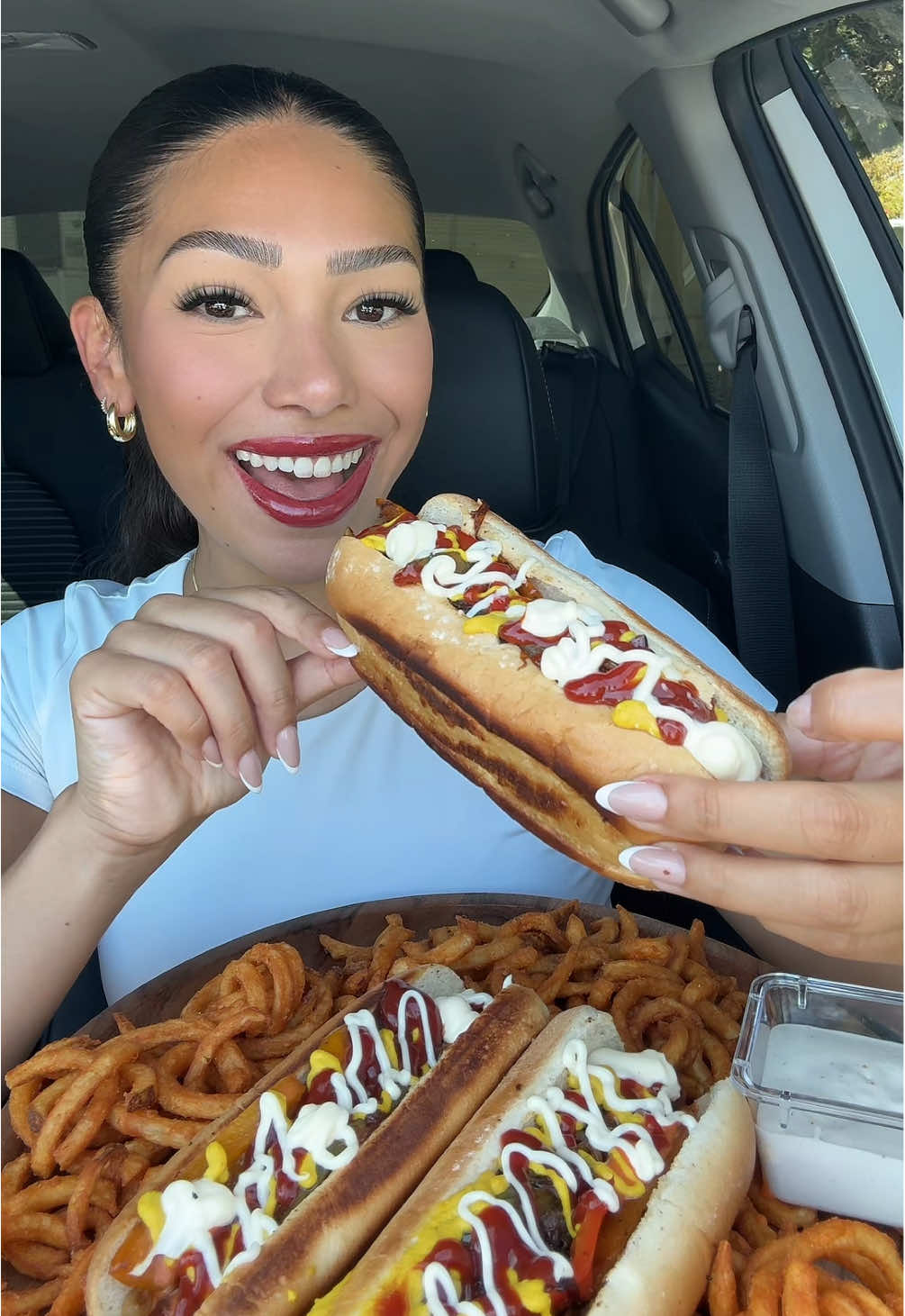 MEXICAN HOT DOGS🌭❤️ THESE WERE SO GOOD!!😋WHAT SHOULD I COOK NEXT?😝😊#hotdog#mexicanhotdogs#loadedhotdog#mukbang#mukbangeatingshow#crunchyasmr#asmr#asmreating#foodvideos#eatingshow#eatingsounds#eatingvideo#bigbites#mukbangfoodasmr#crunch#ranch  
