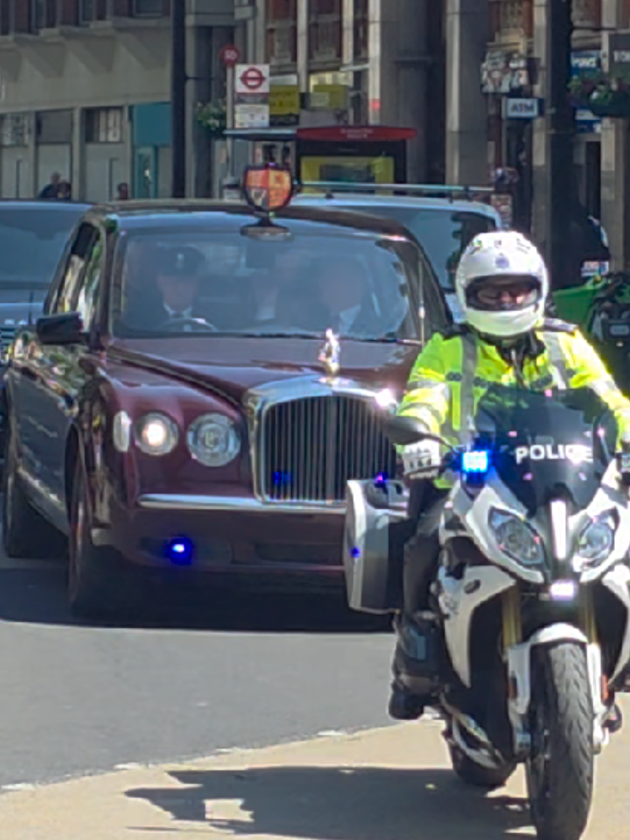 Do as your told the special escort group escorting  king charles. #seg #specialescortgroup #kingcharles #london #motorcade 