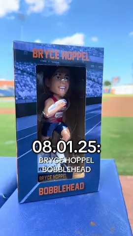 Today!! 🤩 Be one of the first 1,000 fans to enter to get one! #brycehoppel #bobblehead #milb #midlandrockhounds #baseball #trackandfield 