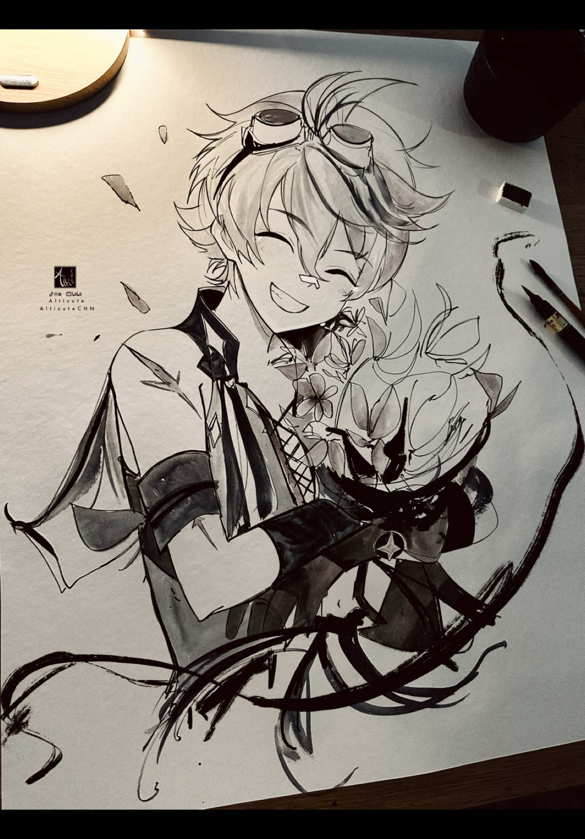 Thank you for always being with me traveler #genshin #bennett #bennettgenshinimpact #art #hoyocreators #fyp 