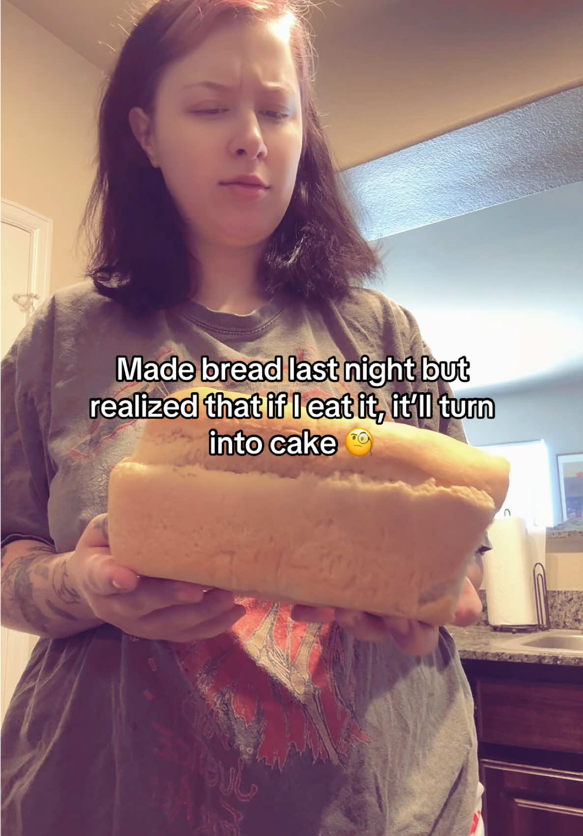 My first time making bread tho and it was actually super fun! Really starting to get into baking 🥰 #cooking #caketok #baking #cake #jokes #getit? #funny #fypシ #fyp #fypシ゚viral #trending #comment #follow 