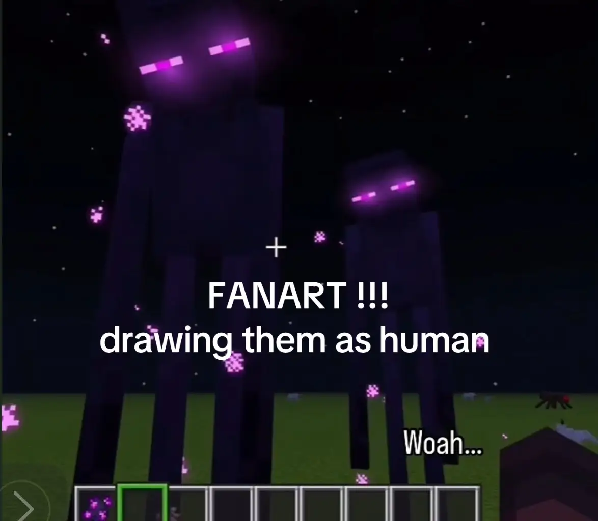 💜  jk  #enderman #Minecraft #art #fanart #arttrend 