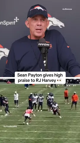 Sean Payton on Broncos rookie RB RJ Harvey #fantasyfootball #broncos #nfl #rjharvey 