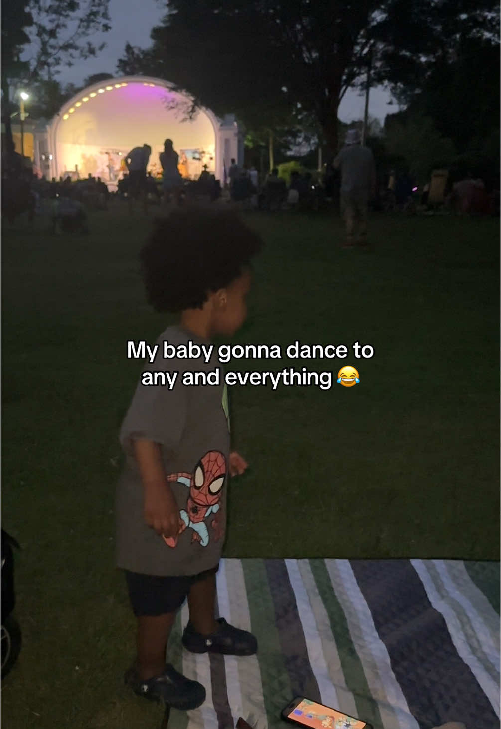 He loves music #toddlerlife #dancingbaby #summernights 