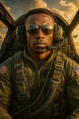 🚨Prompt🚨 Create a hyper-realistic image based on the attached reference, depicting a confident and heroic fighter pilot sitting in the cockpit of a modern military jet (F-16 or F-18). The pilot is wearing a tactical flight suit featuring detailed textures, straps, oxygen hoses, and various emblems, including the Spanish flag on the sleeve. He is equipped with reflective aviator goggles and a headset with a microphone. The cockpit is filled with complex control panels, instruments, and gauges. Outside the transparent canopy, the sky is dramatic with golden hour lighting and scattered clouds. In the background, another jet can be seen soaring at high altitude. The camera angle is frontal and close-up, emphasizing the depth of the cockpit and the realism in the pilot's expression. Include light reflections on the canopy glass, realistic shadows, sharp detail on the flight suit, and slight lens distortion for added cinematic intensity. The scene should be ultra-detailed, cinematic, in 8K resolution, with reduced depth of field, dramatic lighting, photorealistic style, and highly textured materials. The visual style should be inspired by the film Top Gun. Size 4:5 #inteligenciaartificial #prompt #chatgpt #ia #AI 