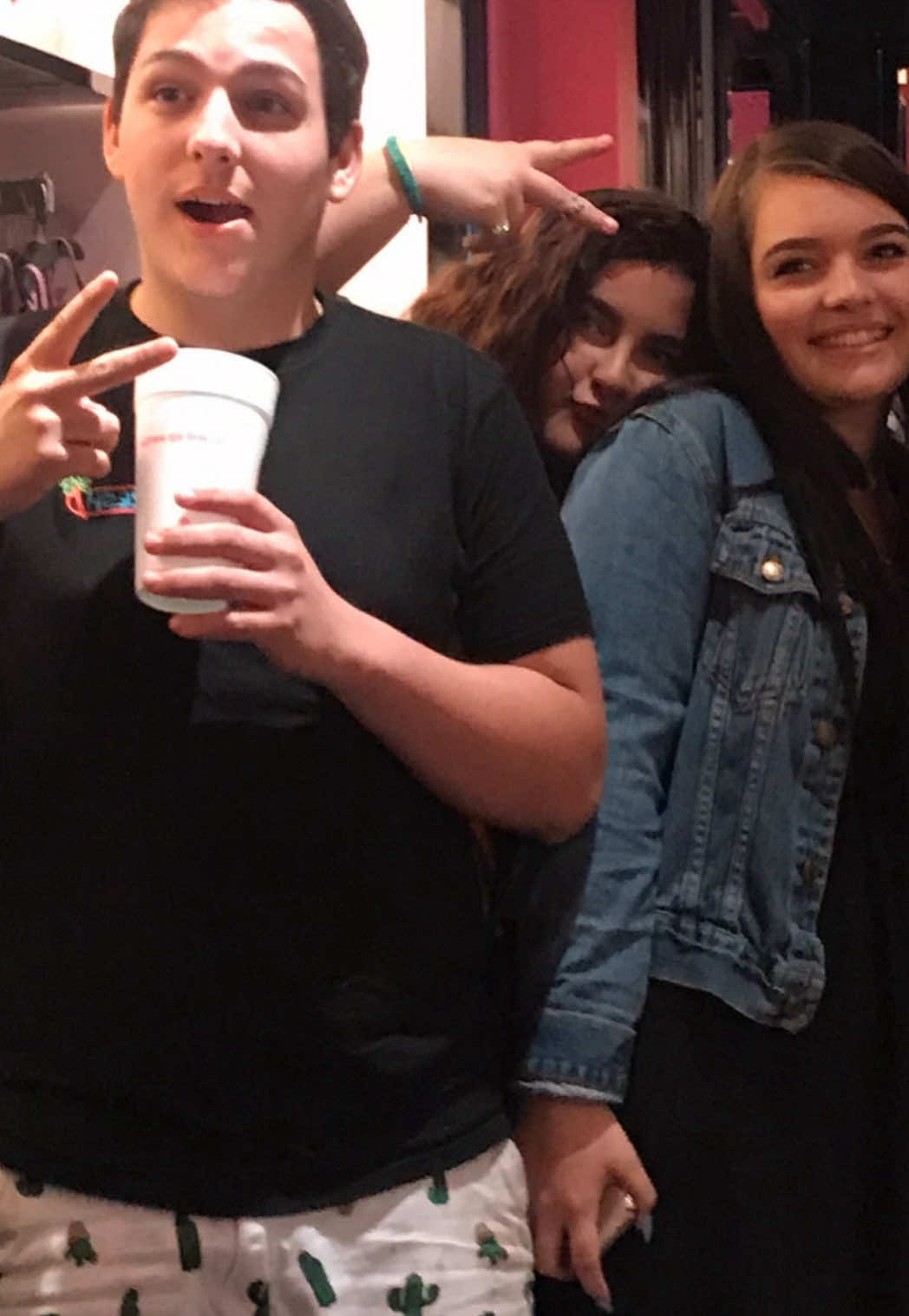 Still can’t take a normal picture together. Some things never change 😂 #ChildhoodFriends #ForeverFriends