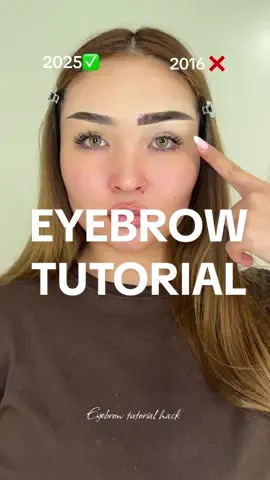 2016 VS 2025 brow tutorial ✔️ #eyebrowtutorial #eyebrows #2016makeup #makeuptrend #makeuphacks #beautyhacks #beautytips #makeuptips 