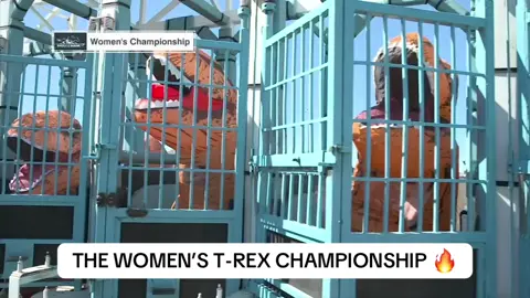 Blue T-Rex dominated 😤 #ocho #theocho #dino #dinosaur #athlete #racing #race 