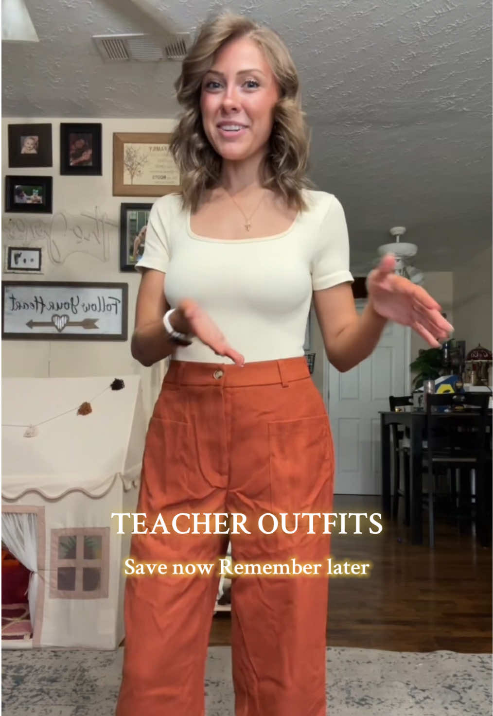 Another flowy pants outfit SHOCKER 😂 #teacheroutfit #teacherootd #teacherfashion #fyp 