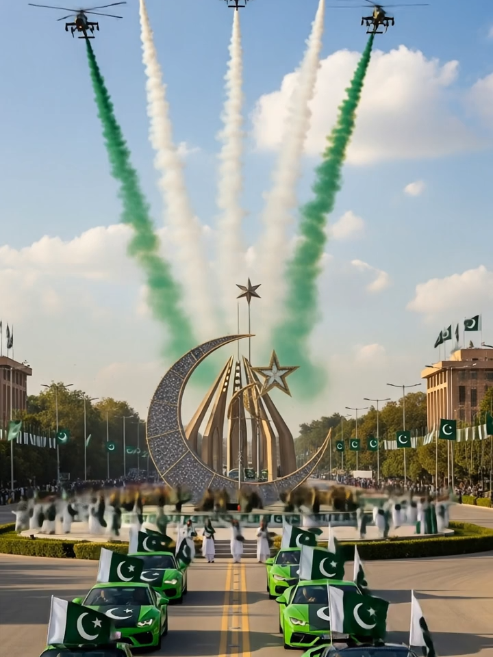 I LOVE YOU PAKISTAN #PakistanZindabad #14August #IndependenceDay #PakArmy #IslamabadParade #GreenCars #PakistaniPride #FlagWaving #UnityFaithDiscipline #PakCelebration