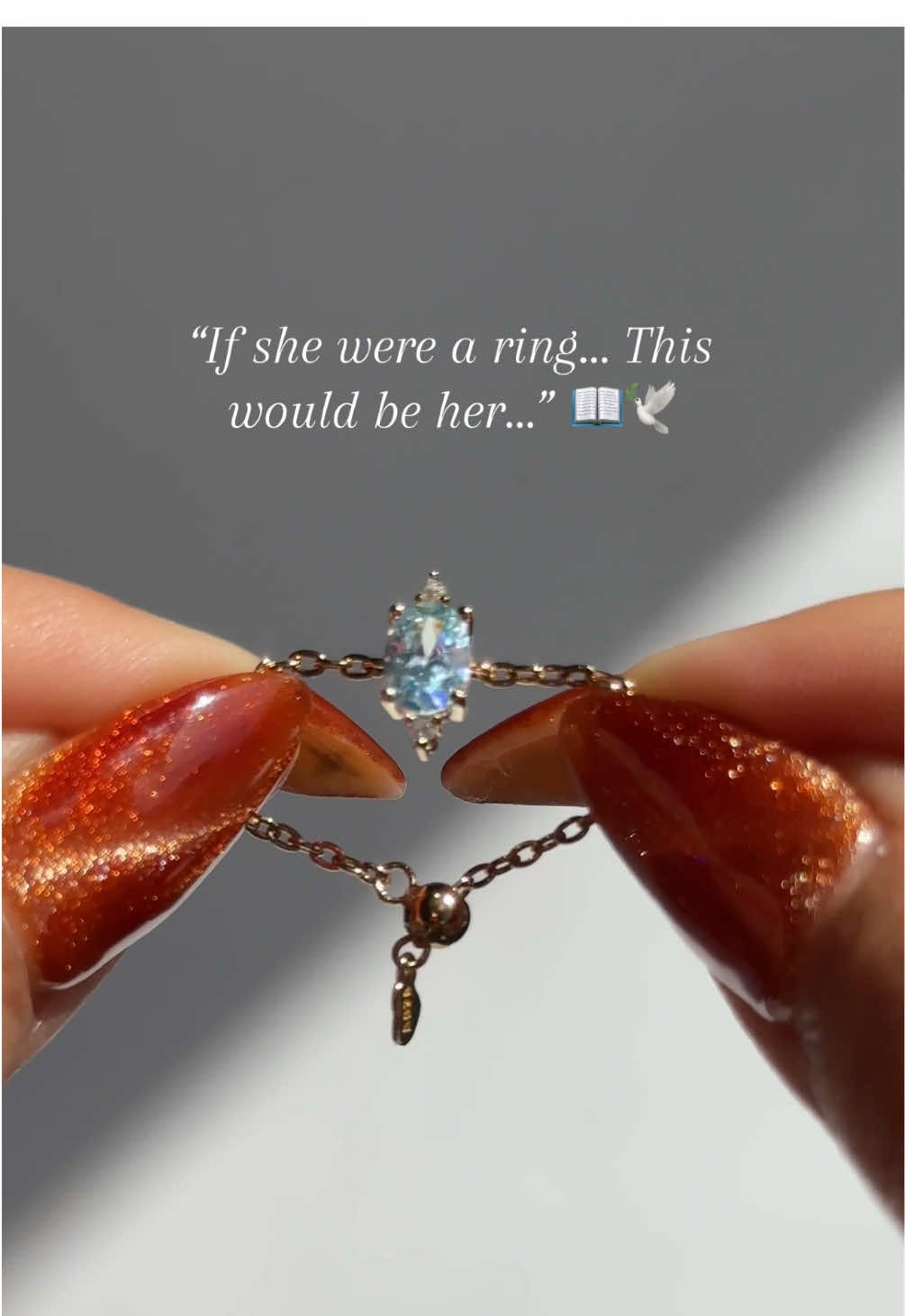 Princess Treatment✨ 🫖🕊️ The Elsa Chain Ring✨ Adjusts for the perfect fit #princess #girlygirlaesthetic #LIVEStory  