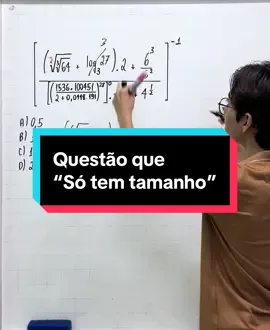 Questão que pode parecer muito difícil, mas não é. #matematica #aprenda #fy #foryou #viral #dicas #questao #escola 
