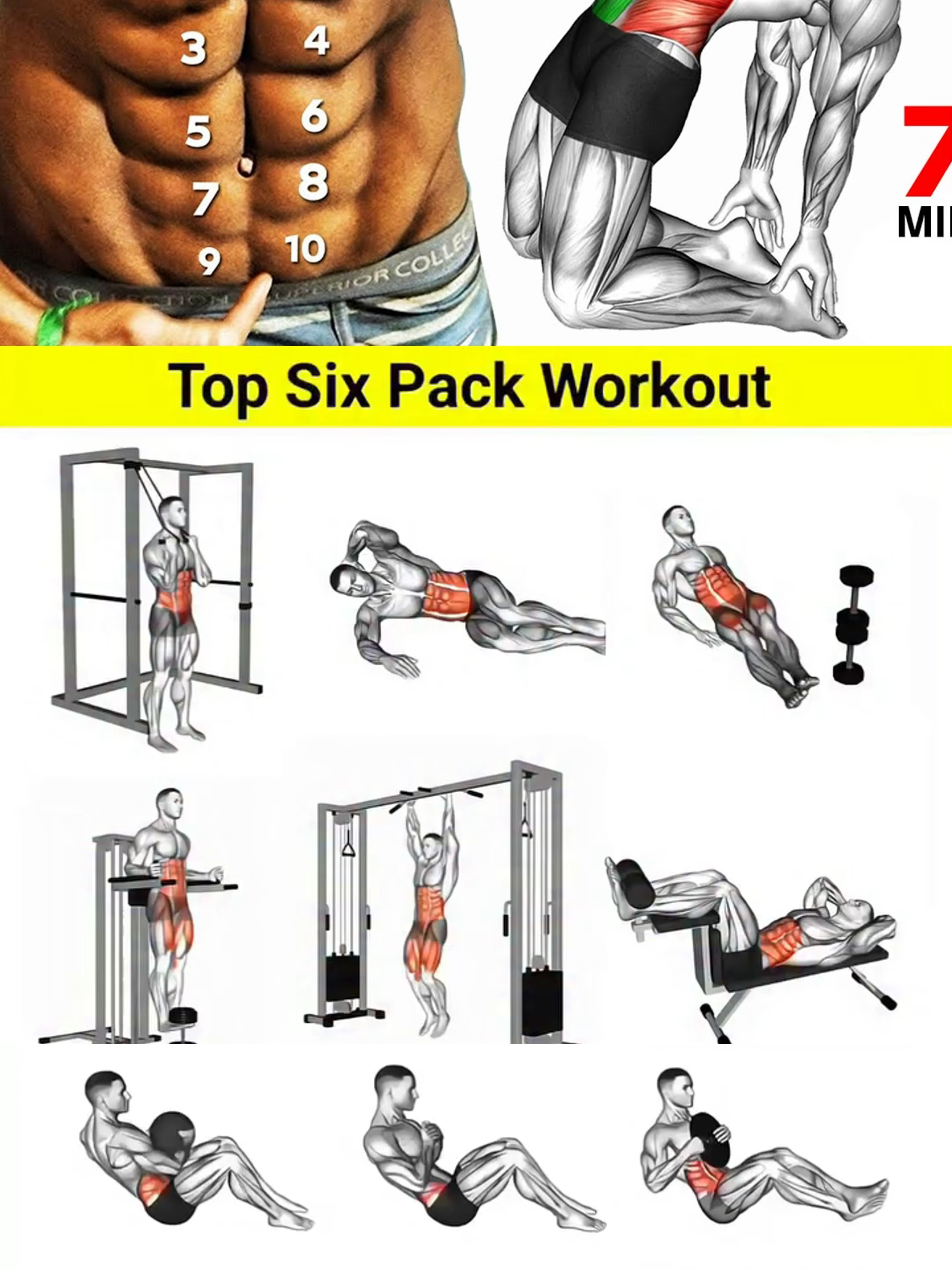 Top 9 Exercise to lose belly fat and get abs fast #tiktok_uk #foryou #GymTok #gym #Fitness #chest #chestworkout #fyp #viral #workouts #london #unitedkingdom #homefitness #legworkout #abs #absworkout #sixpack #shoulder #backworkout #forearms