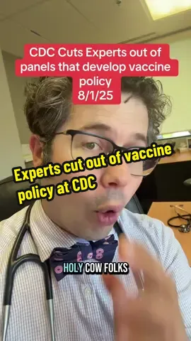 CDC cuts experts out of panels that develop vaccine policy. #vaccine #publichealth #tiktokdoc #LearnOnTikTok 