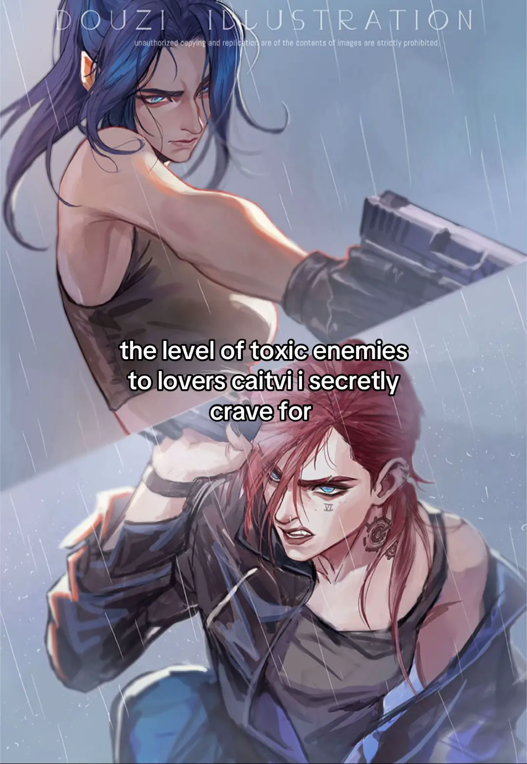 credits to Rennerdouz on twt #arcane #arcaneseason2 #arcaneleagueoflegends #caitlynarcane #viarcane 