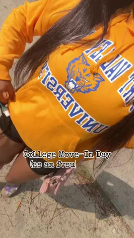 move in day as an fvsu girlyy💙💛 #fypシ #fvsu #hbcu 