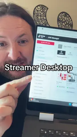 🎥 If you’re doing TikTok Shop Lives, use the Streamer Desktop! Game-changer. You can watch comments, pin products, and stay way more organized—without touching your phone. Total sanity-saver. #tiktokshopcreator #tiktokshoptips #tiktoklivesetup #tiktokshopaffiliate #livestreamtips #tiktokshoptools #tiktokshopcreatorpics #creatorhacks