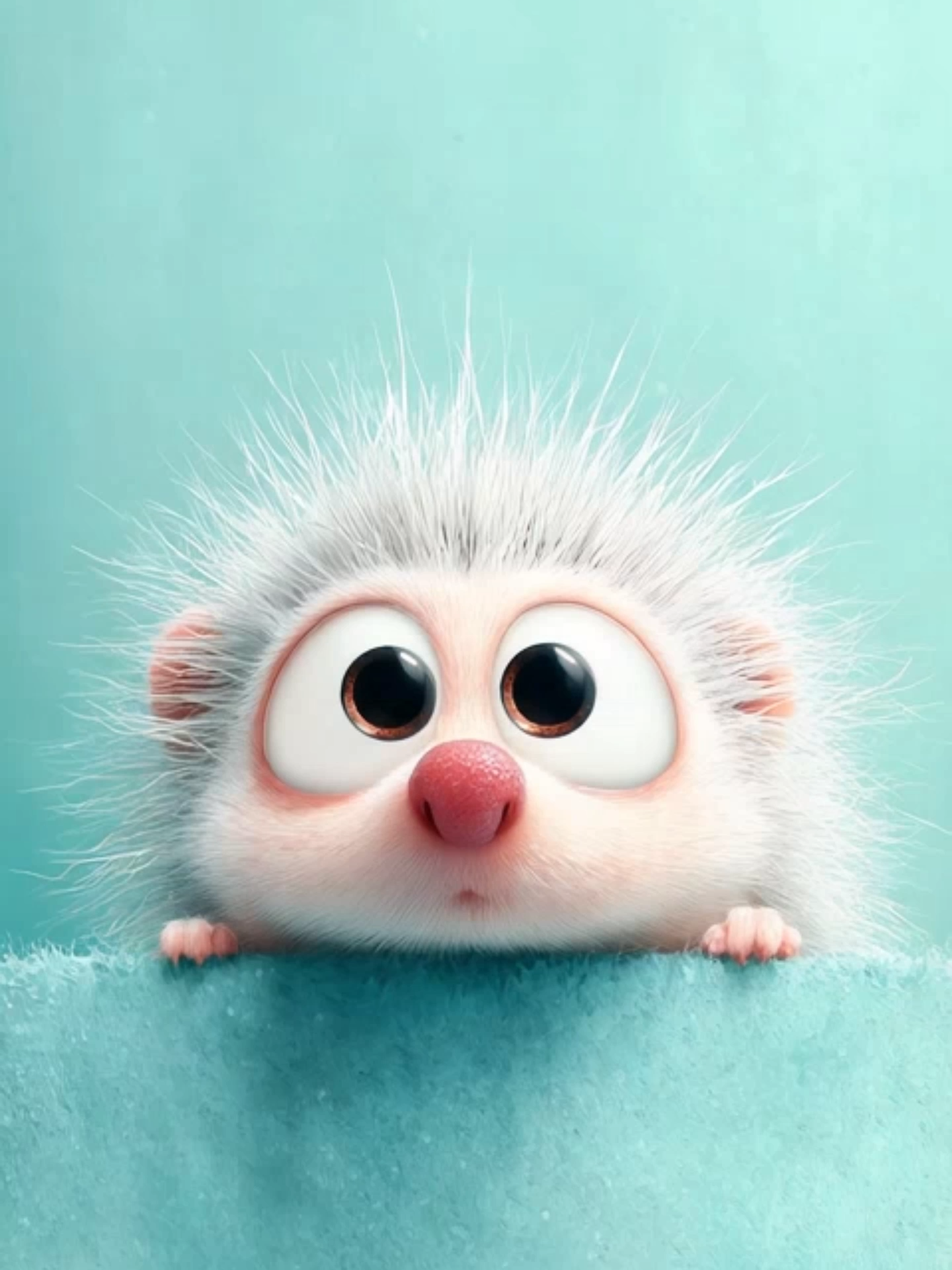 Live Wallpaper | Shy Little Hedgehog #hedgehog #livewallpaper #adorable #cuteanimals #cartoonvibes #phonewallpaper #ai #shy #wallpapervideo #fyp
