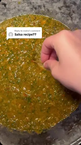 Replying to @sneha grew up making this salsa and added my own twist! Hope you like it! #fyp #fypシ #fentysuperbrandday #salsa #salsarecipe #cooking #cookingtiktok #Recipe #familyrecipe #food #Foodie #foodtiktok 