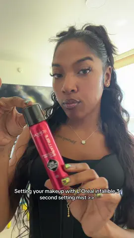 I tried the @loréal paris usa setting mist and it’s literally my favorite!! #settingmist #settingspray #loreal #lorealparispartner #lorealparismakeup 
