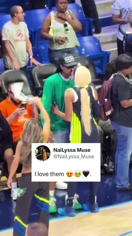 NaLyssa and DiJonai are so cute together 🥰 #nalyssasmith #dijonaicarrington #WNBA 